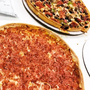 Canadian bacon pizza