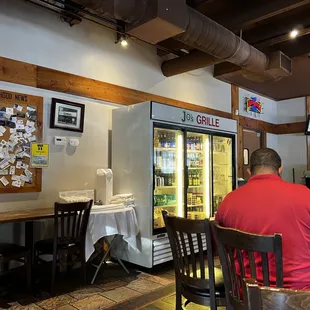 View of the dining area.