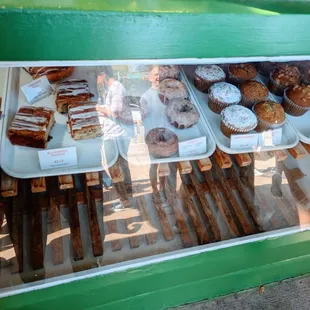 Pastries on display