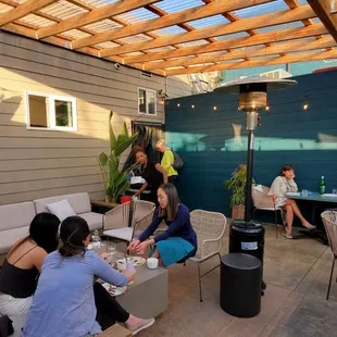 Another view of covered patio.