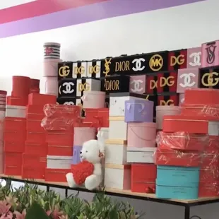 They have so many boxes