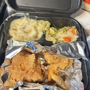 3 Piece Chicken. One is missing. So good.