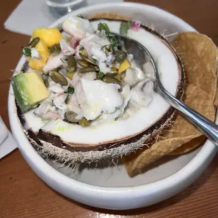 Coconut ceviche