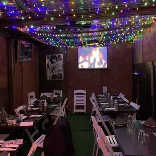 Seating area in the back