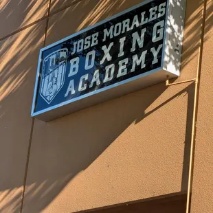 Jose Morales Boxing Academy front sign