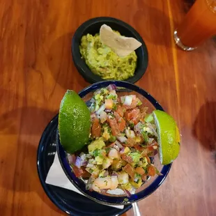 Hh guac. Hh skrimp ceviche.