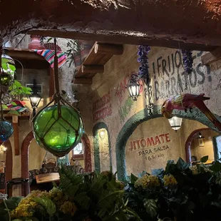 the inside of a restaurant