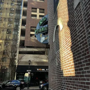 outside