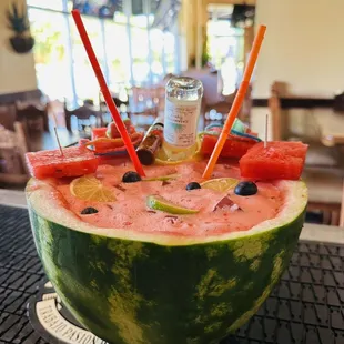 Real watermelon margarita !!