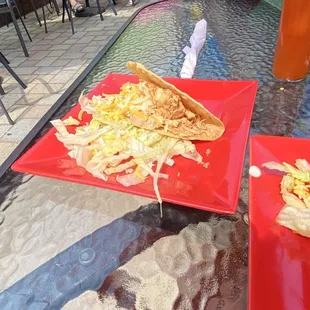Chicken taco