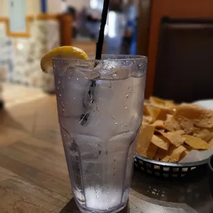 Giant glass of h2o