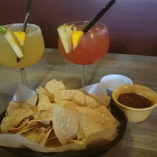 Fuzzy Rita (L) and Blood Orange  Margherita (R)