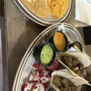 Carnitas Tacos (not the most flavorful)