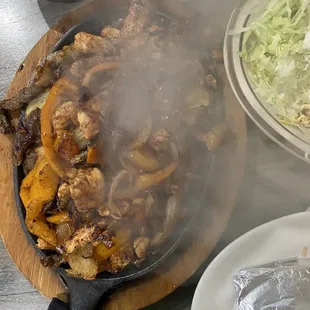 Chicken and Steak Fajitas