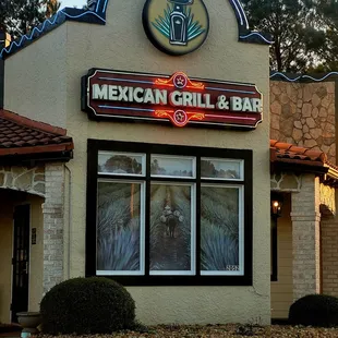 Outside and exterior of restaurant