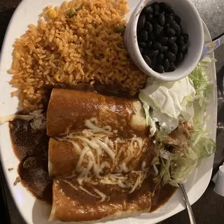 Tres Enchilada Platter
