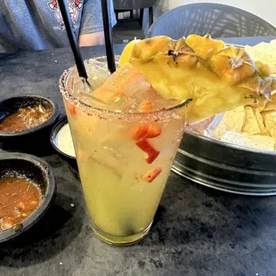 Jalapeño cucumber margarita