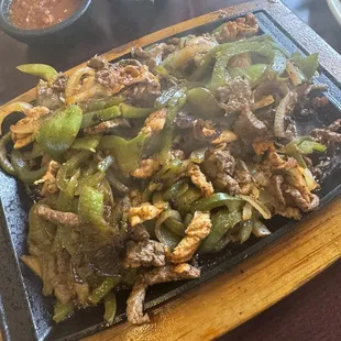 Ignited Tequila Fajitas