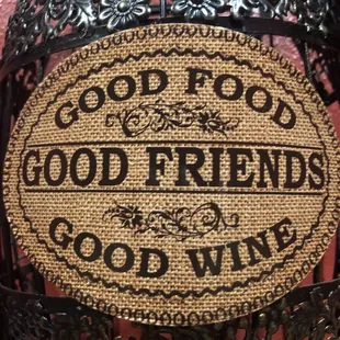 good friends good wine