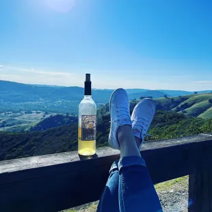 Relaxing with delicious wine!