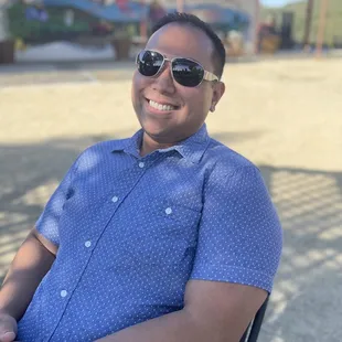 There is plenty of outdoor seating for large parties