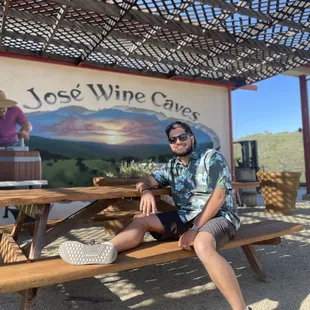 A beautiful hand painted mural that depicts the hillside view