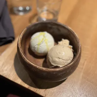 Sea salt caramel and Olive Oil Gelato