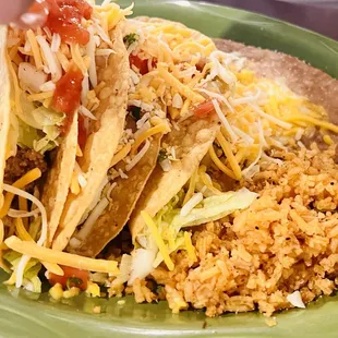 No. 1 (3) Tacos plate