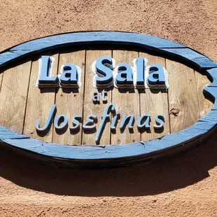 Sign over the entrance to the wine bar, Inn and Gift shop