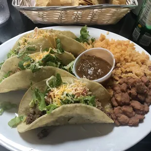 This is their Chile taco plate! And it was amazing!