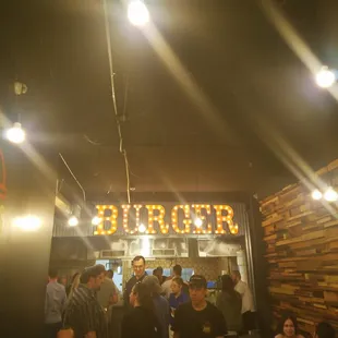 a crowd of people at a restaurant