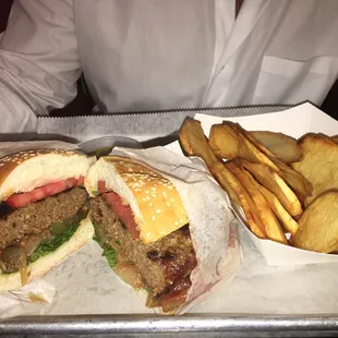 Good quality meat but burger was too well done for my liking it tasted "patty" like instead of juicy and fresh.