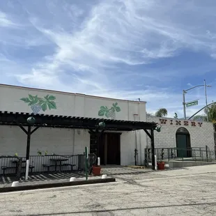 the front of the winery