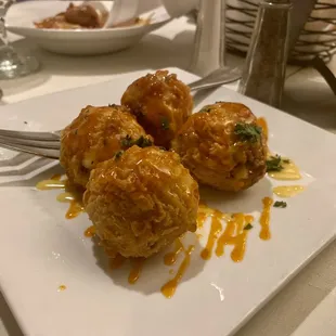 Crab Balls with Twin Sauces