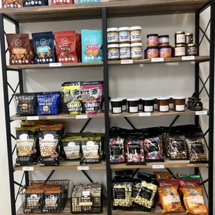 More toppings and snacks. They have a gluten free caramel sauce. Yum!