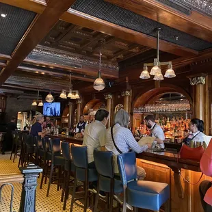 The bar, beautiful but loud