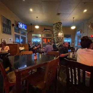 View of the dining area.