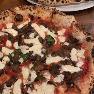 two pizzas