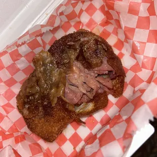 a half eaten sandwich
