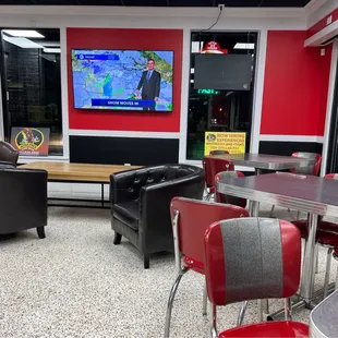 seating and television