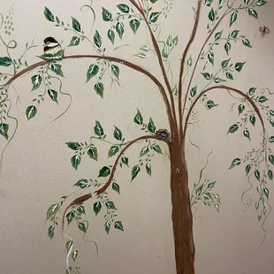 Cute decor in ladies room