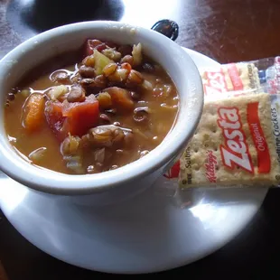 Lentil soup - soup of the way.