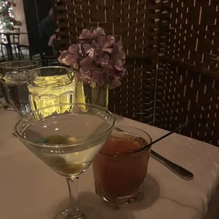 Martini and old-fashion.