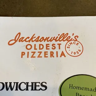 Menu pic