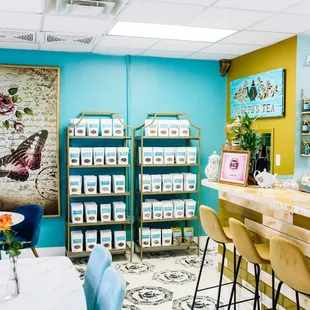 Shop in our retail section for teas, tea ware, fun tea hats, and more!