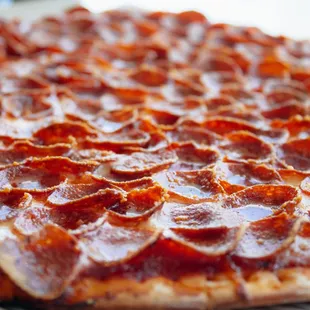 a pepperoni pizza