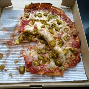 So first off this is how my pizza arrived...