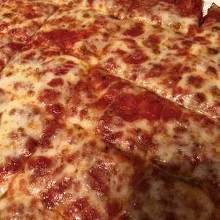 Supposed to be a cheese pizza....where&apos;s the cheese?