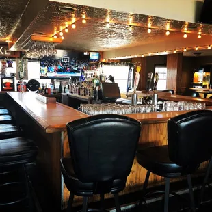 a view of the bar area