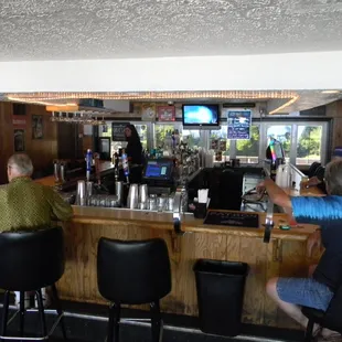 people sitting at the bar